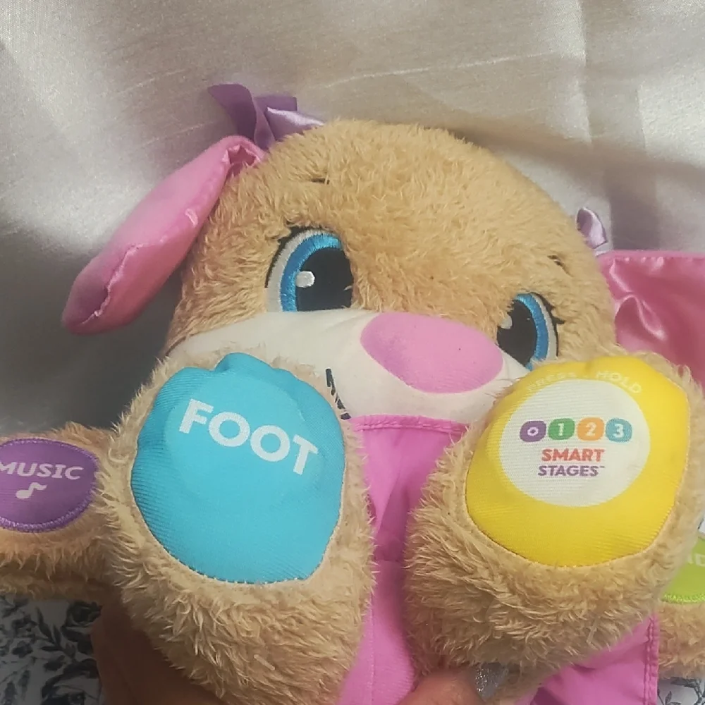 Fisher-Price‎ Learning Plush Puppy Pink and Brown